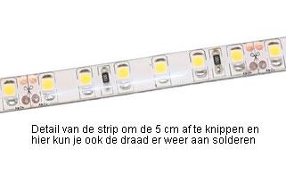 LED strip wit 4000K dimbaar 120 LEDs per meter rol 5 meter