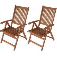 Lago houten tuinstoel set van 2 stuks - thumbnail