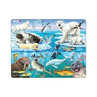 Selecta Larsen legpuzzel dieren - pooldieren, 75st. - thumbnail