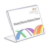 Kaarthouder Europel L-standaard A7 liggend acryl - thumbnail