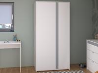 Kledingkast PINOCCHIO 2 deuren wit - thumbnail