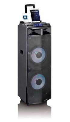 Lenco PMX-300 omroepinstallatie 250 W Trolley met PA-geluidssysteem Zwart Lenco PMX-300 omroepinstallatie 250 W Trolley met PA-geluidssysteem Zwart