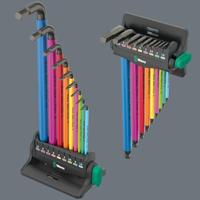 Wera 950/9 Hex-Plus Multicolour 3 Stiftsleutelset, metrisch, BlackLaser, 9-delig - 05133165001 - thumbnail