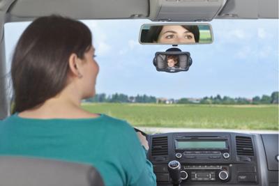 Chicco observatiespiegel junior verstelbaar zwart/zilver