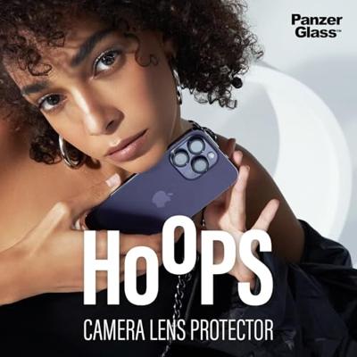 PanzerGlass™ Hoops camera lensbeschermer voor Apple iPhone 15 | 15 Plus - bescherming met stijl, schokbestendig glas, blauw