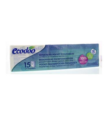 Ecodoo Ecodoo Tissues/zakdoekjes Bio (15x9st) Ecodoo Ecodoo Tissues/zakdoekjes Bio (15x9st)