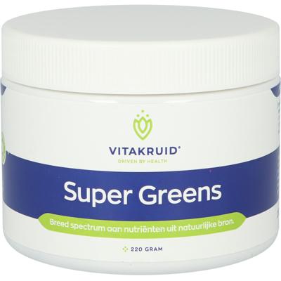 Vitakruid Super Greens 25 nutrienten oa probiotica & enzymen Vitakruid Super Greens 25 nutrienten oa probiotica & enzymen