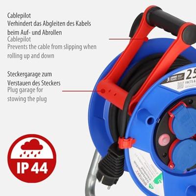 Brennenstuhl Garant IP44 kabelhaspel 25m AT-N05V3V3-F 3G1,5 - 1218580 - thumbnail