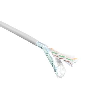 ACT Cat 6 F/UTP massieve installatiekabel, PVC, CPR euroklasse ECA, 24AWG, Grijs 305 meter ACT Cat 6 F/UTP massieve installatiekabel, PVC, CPR euroklasse ECA, 24AWG, Grijs 305 meter