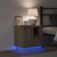 Nachtkastje met Sonoma eiken 50 x 34.5 x 50 cm. Bewerkt hout - thumbnail