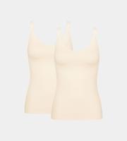 Ondergoed dames 2-pack - hemd Basic GO smalle band - Vrouwen onderhemd spaghetti bandjes biologisch katoen - thumbnail