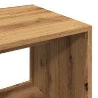 Kledingkast 80x40x110 cm bewerkt hout artisanaal eikenkleur - thumbnail