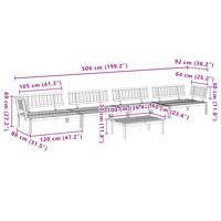 5-delige Loungeset pallet massief acaciahout - thumbnail