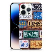 iPhone 14 Pro Max | Siliconen hoesje | met foto Kentekenplaten - thumbnail