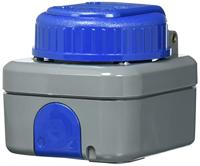 Busch-Jaeger Busch-duro WDI wandcontactdoos 2-polig met klapdeksel randaarde, blauw - thumbnail