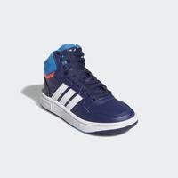 adidas Adidas hoops mid 3.0 sneakers blauw/oranje kinderen kinderen - thumbnail