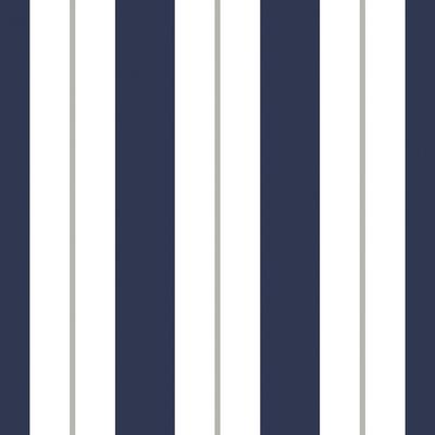 Dutch Wallcoverings Joy - Strepen - Blauw/Wit/Grijs