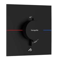 Hansgrohe ShowerSelect Comfort E thermostaat inbouw voor 1 functie en extra uitgang, mat zwart - thumbnail