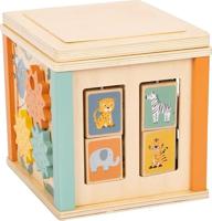 Small Foot - houten activiteitenkubus en motoriekspiraal safari - thumbnail
