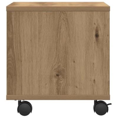 VidaXL Printerstand artisan eiken 41 x 32 x 33.5 cm bewerkt hout