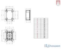 Boxexpert BXPPABSG250350150-F01 Schakelkast 250 x 350 x 150 ABS Lichtgrijs 1 stuk(s) - thumbnail
