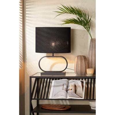 Light & Living Tafellamp 'Jamiro' 37cm, kleur Mat Zwart (excl. kap)