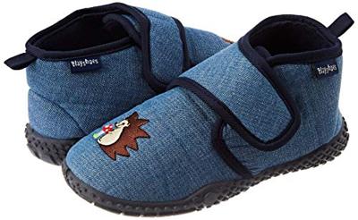 Playshoes pantoffels Egel Jeansblauw-28-29