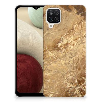 Samsung Galaxy A12 | TPU | Siliconen hoesje | Marmer Creme