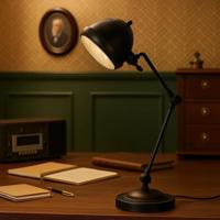 Tafellamp Docklands Antiek Zwart - thumbnail