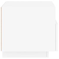 Nachtkastje met LED-verlichting 40x39x37 cm wit - thumbnail