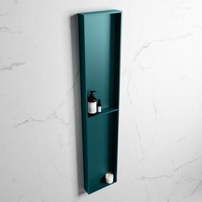 MONDIAZ EASY Nis 89,5x29,5cm in solid surface kleur Smag | Smag. 2 vakken geschikt voor in- of opbouw