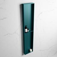 MONDIAZ EASY Nis 89,5x29,5cm in solid surface kleur Smag | Smag. 2 vakken geschikt voor in- of opbouw - thumbnail