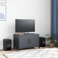 Tv-meubel 68x39x43,5 cm staal antracietkleurig - thumbnail