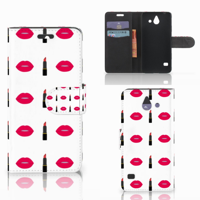 Huawei Ascend Y550 Telefoon Hoesje Lipstick Kiss - thumbnail