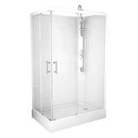 Complete Douchecabine VM Khone VII 80x120 cm Hoekinstap Mat Wit Van Marcke - thumbnail