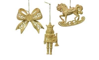 Hanger kunststof a3 Bow rockinghorse-nutcracker wood look kerst Decoris - Decoris