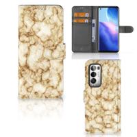 OPPO Find X3 Neo 5G | Bookcase | Marmer Goud - thumbnail