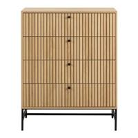 Bendt Ladekast 'Davon' Eikenlook, Met 4 laden - thumbnail