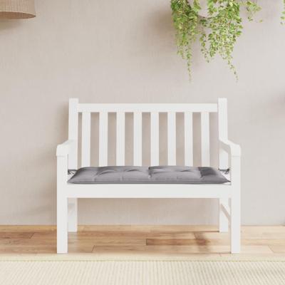 VidaXL Tuinbankkussen 100x50x7 cm oxford stof grijs