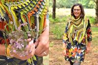 Haakpatroon byClaire Omslagdoek Groentinten - thumbnail