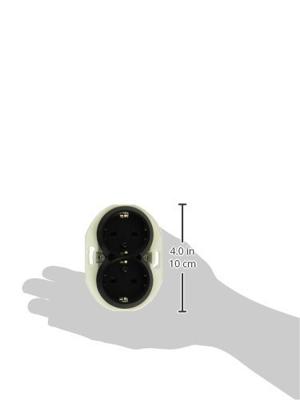 ELSO dubbele stekkerdoos WDE011322 KS SW Renova Zwart 1 stuk(s)