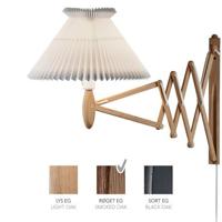 LE KLINT Sax 234-6/27 Wandlamp - Gerookt eiken met standaard kap - Wit - thumbnail