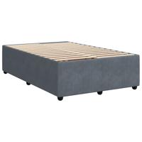 Bedframe zonder matras 120x190 cm fluweel donkergrijs - thumbnail