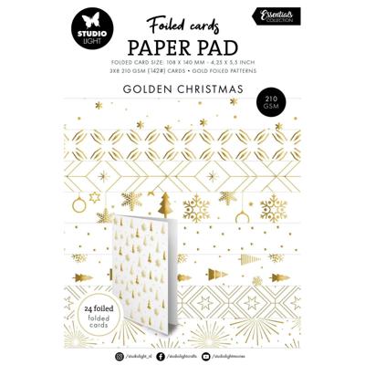 Studio Light • essentials foiled cards golden patterns