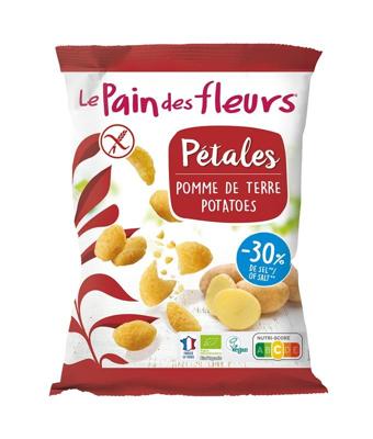 Pain Des Fleurs Chips naturel -30% zout bio glutenvrij vegan 75 Gram