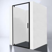 Nisdeur Best Design Baron 70x200 cm Nano Glas 8 mm Mat Zwart - thumbnail