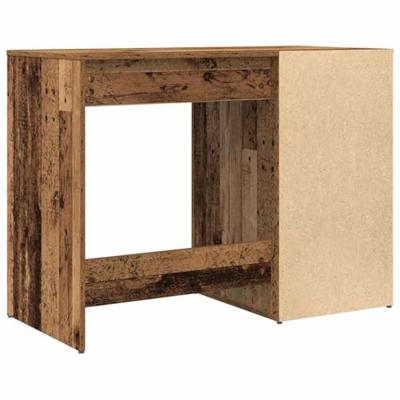 Bureau 100x49x75 cm bewerkt hout oud houtkleurig