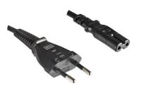 DINIC CB-8-ZH electriciteitssnoer Zwart 1,8 m Netstekker type C C7 stekker - thumbnail