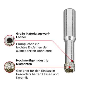 Diamant gatenzg 8/25 mm KWB - Kwb