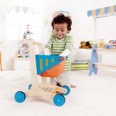 Hape houten winkelwagen - thumbnail